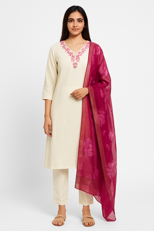 Roman silk kurti